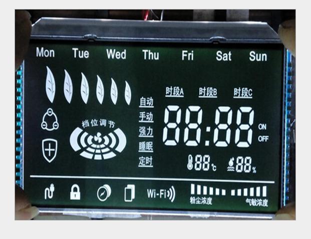 冷風系統專用黑膜LCD液晶顯示屏